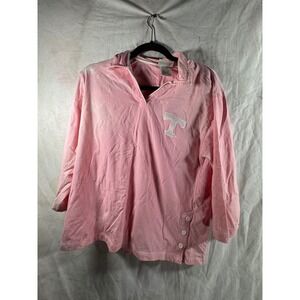 Logo Athletic Reebok Tennessee Volunteers Pink Pullover Shirt Womens XL NCAA T
